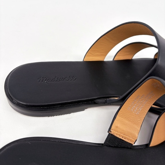 MADEWELL The Mena Black Leather Slide Sandals 8.5 - Picture 8 of 14